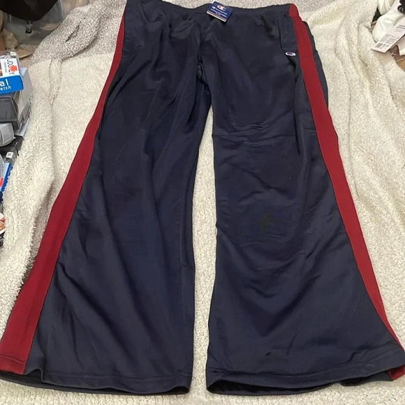 Champion Black and Red Sweatpants - Picture 2 of 9